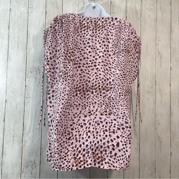 CAbi Seaside Animal Print Cinched Top Extra Small - Picture 4 of 7